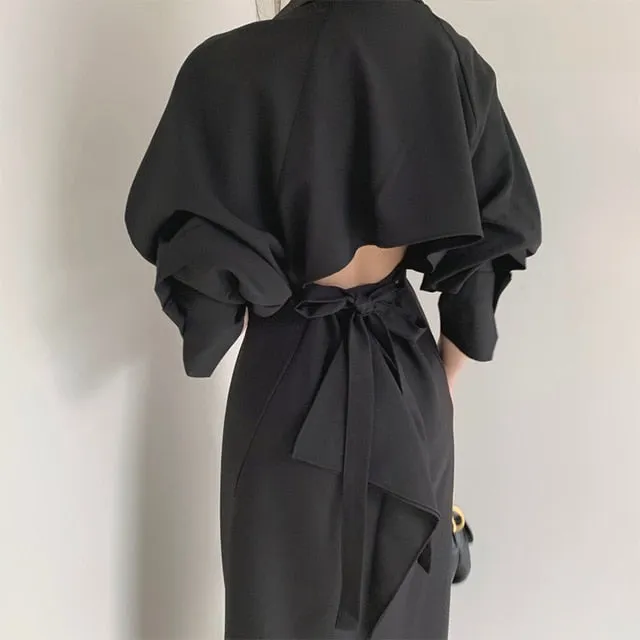 High Waist Ladies Dresses Party Elegant Casual