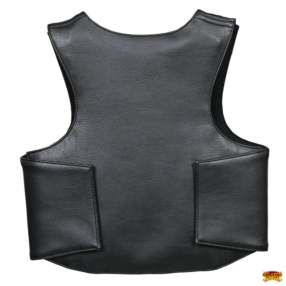 HILASON - Protective Vest, Bull Riding, Rodeo - Kids Junior Youth - Leather