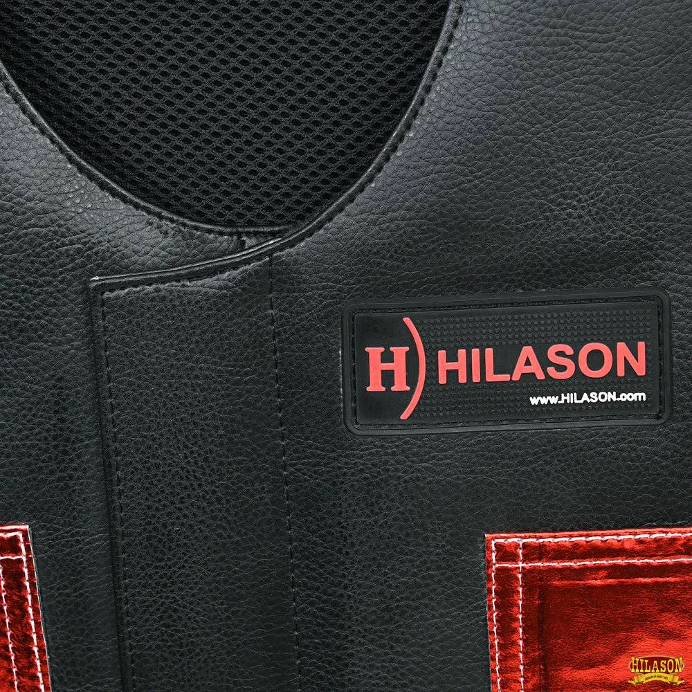 HILASON - Protective Vest, Bull Riding, Rodeo - Kids Junior Youth - Leather
