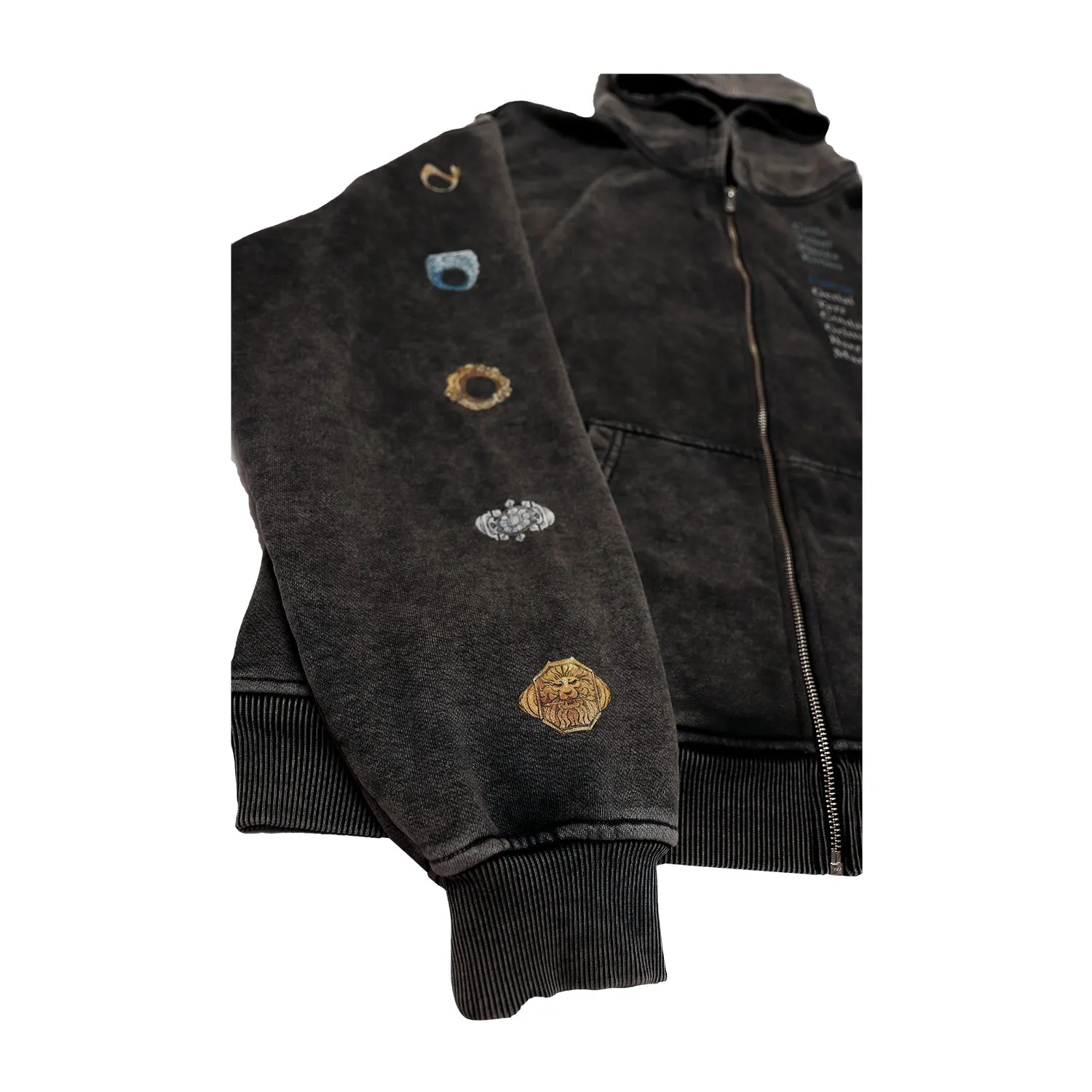 Horns Zip Up Hoodie