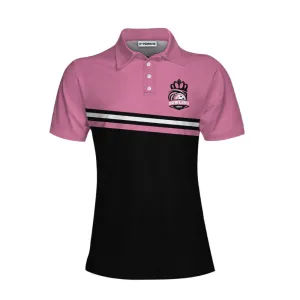 I'm A Classy Sassy Bowling Girl Black And Pink Bowling Women Polo Shirt