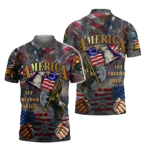 Independence American Let Freedom Reign 3D Full Print