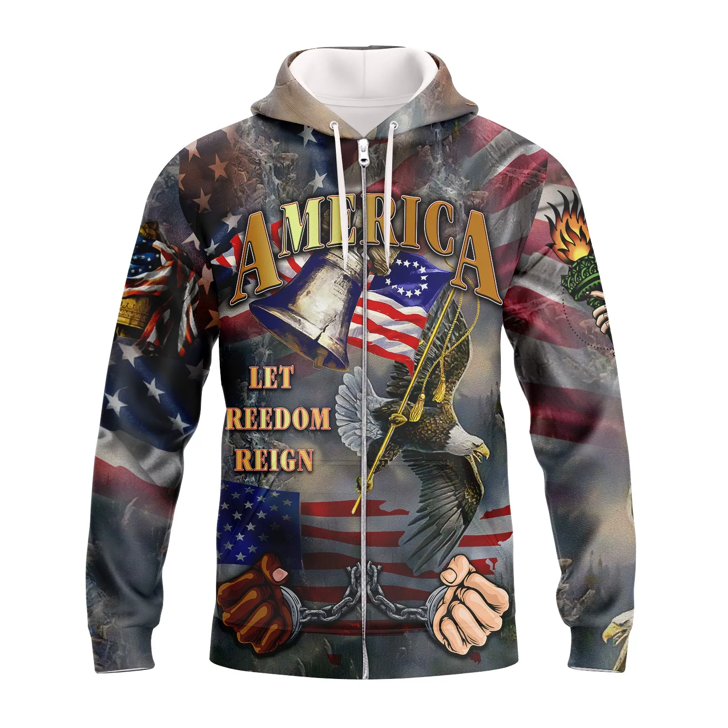 Independence American Let Freedom Reign 3D Full Print