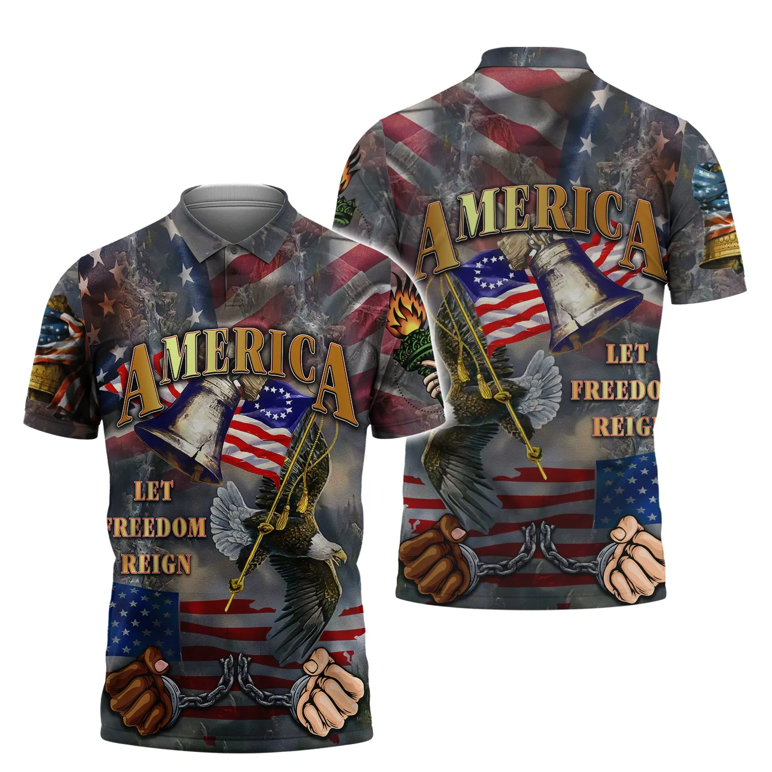 Independence American Let Freedom Reign 3D Full Print