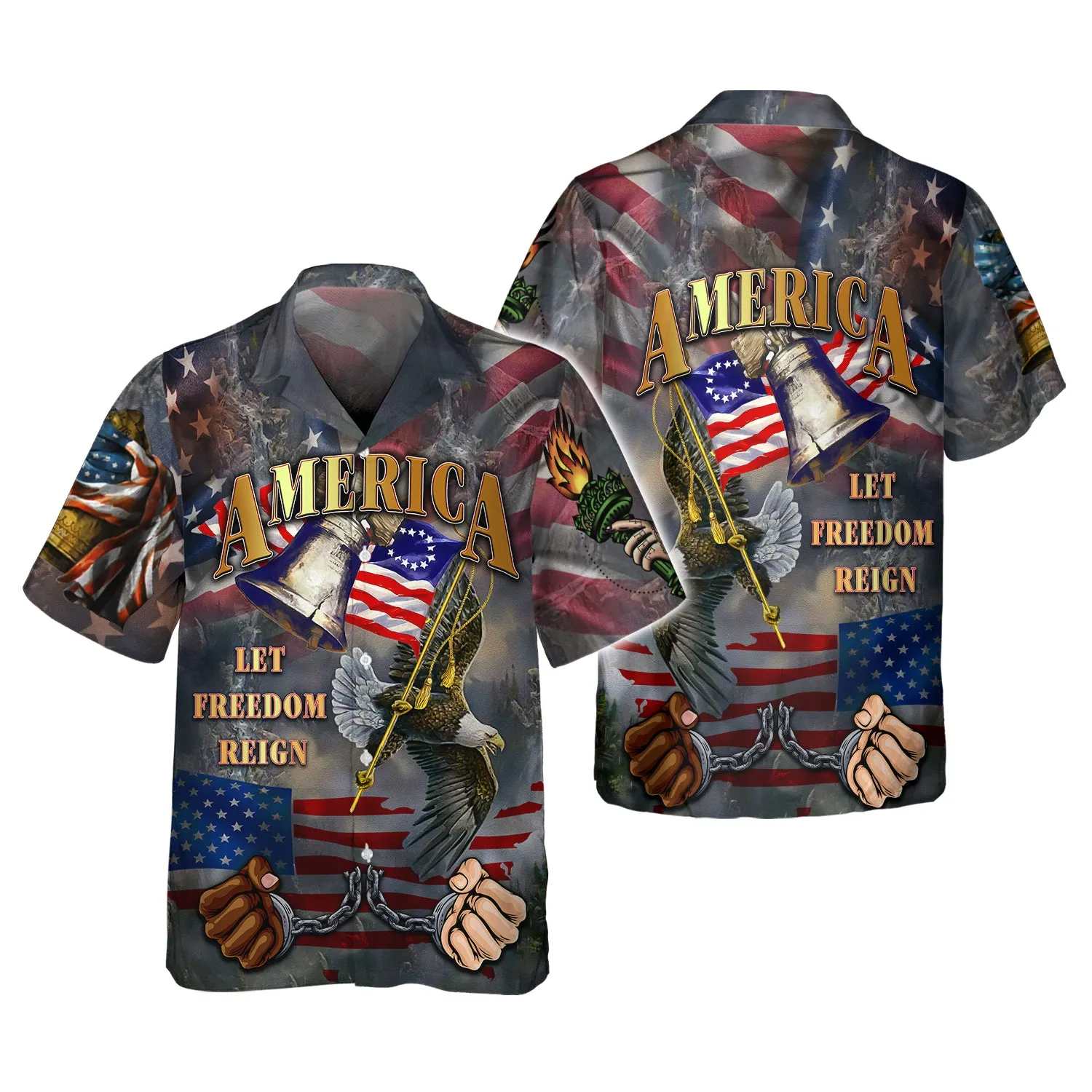 Independence American Let Freedom Reign 3D Full Print