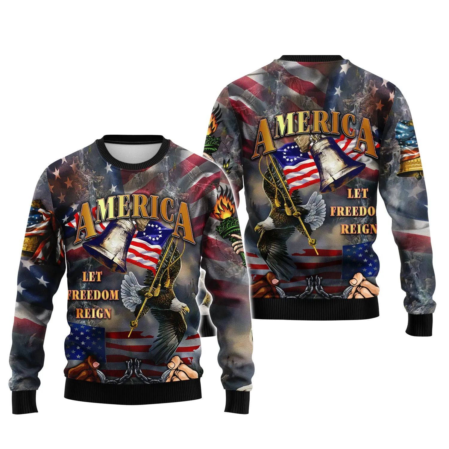 Independence American Let Freedom Reign 3D Full Print