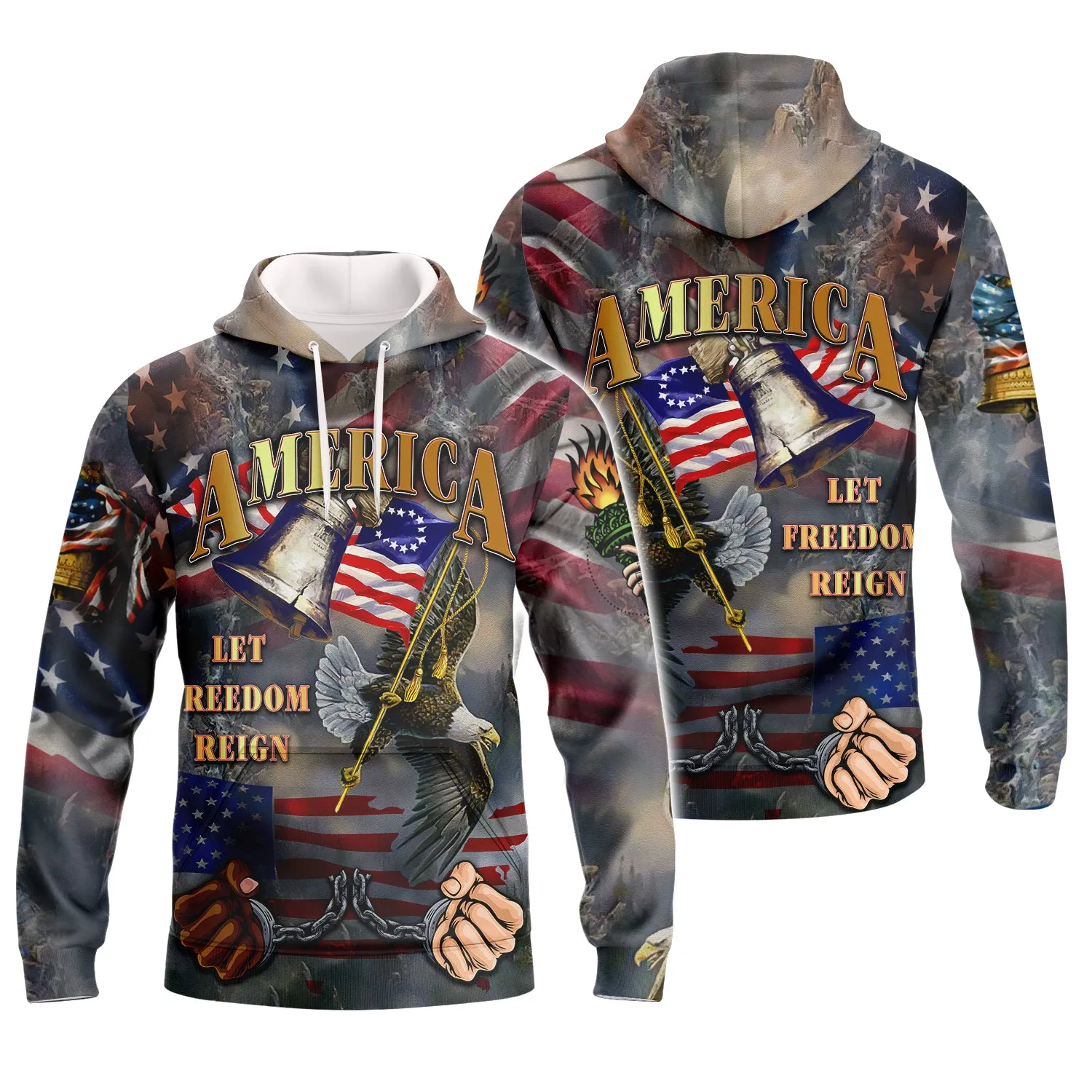 Independence American Let Freedom Reign 3D Full Print