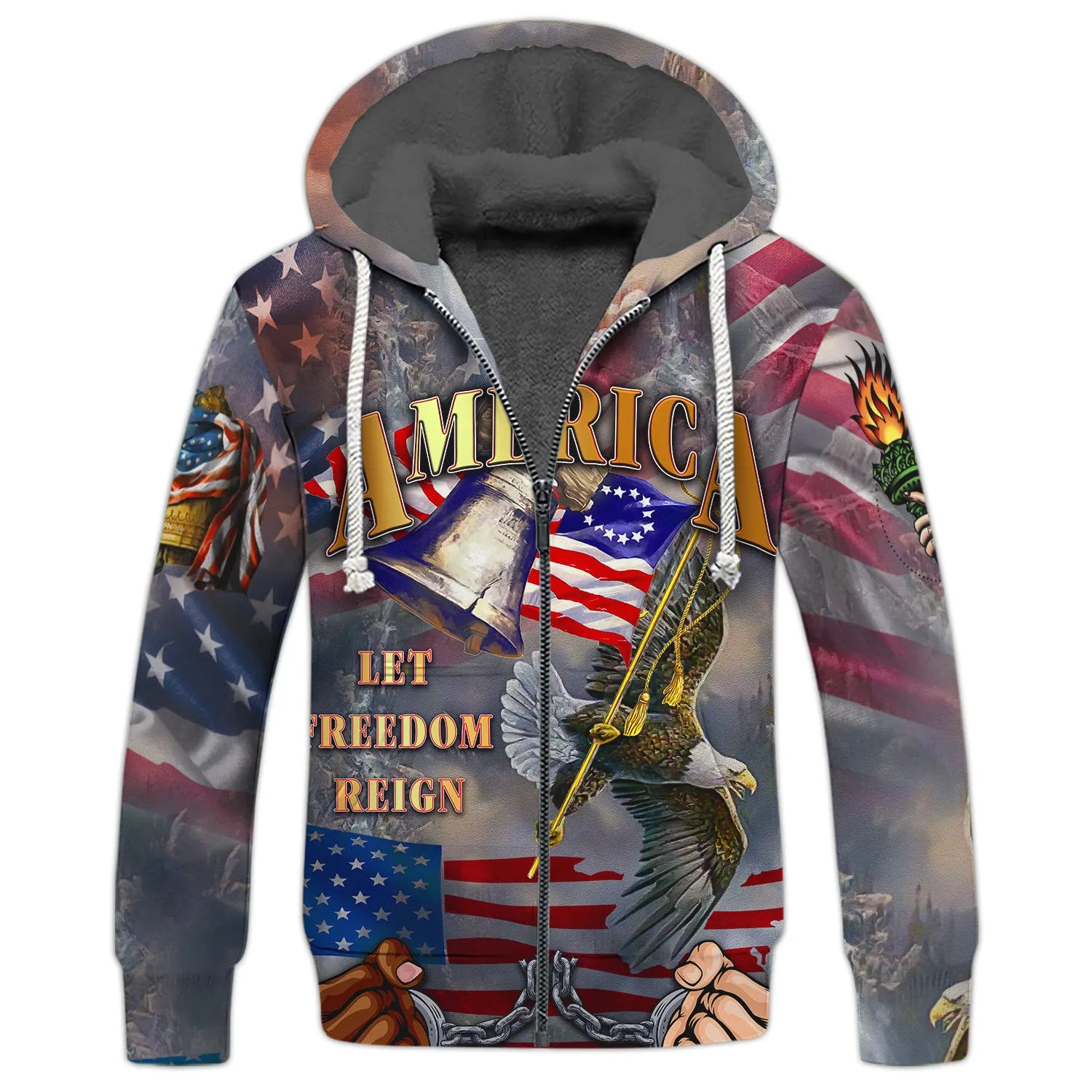 Independence American Let Freedom Reign 3D Full Print