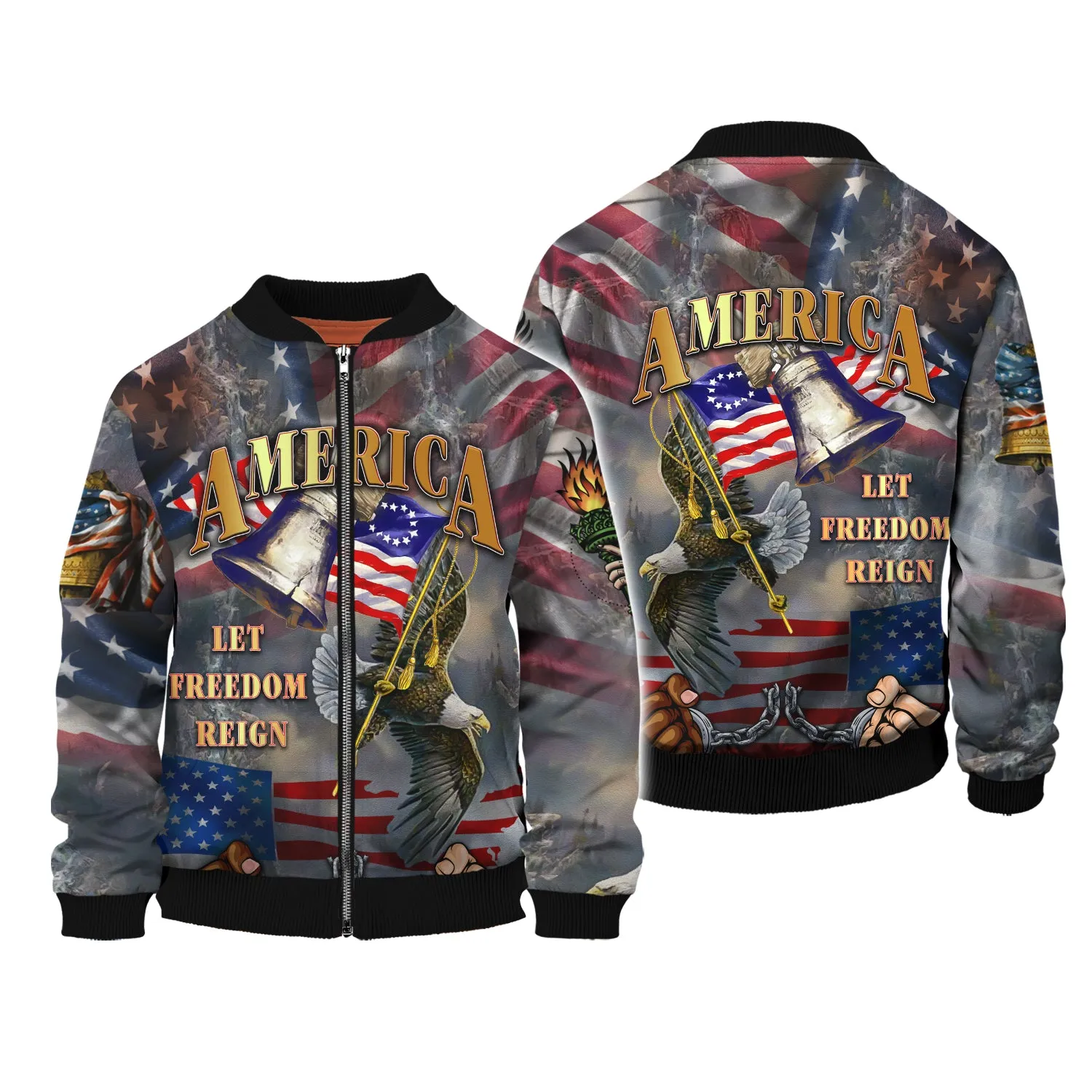 Independence American Let Freedom Reign 3D Full Print