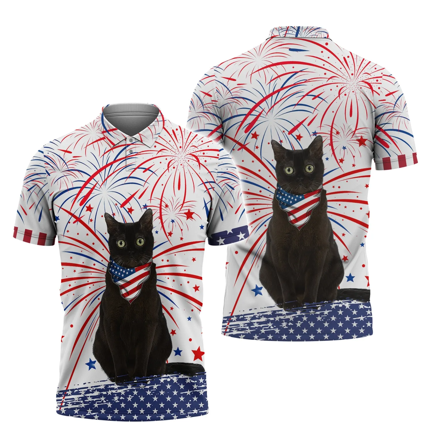 Independence Day Is Coming - Black Cat Full Print