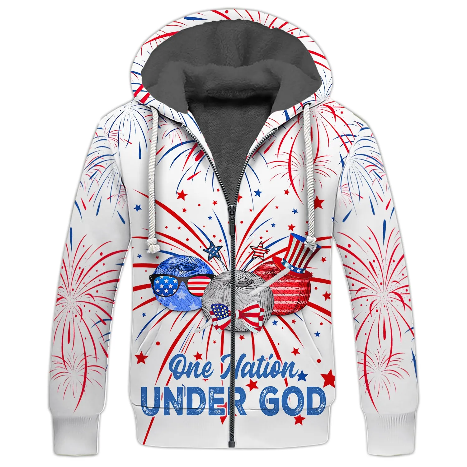 Independence Day Is Coming Crochet One Nation Under God 3D Full Print