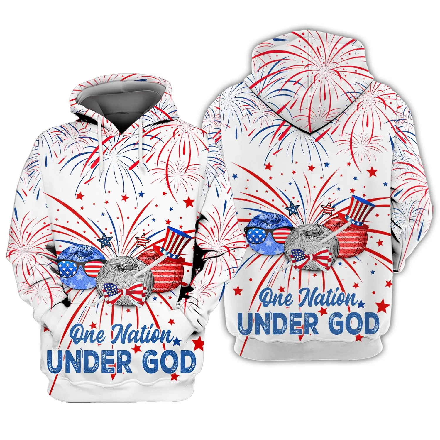 Independence Day Is Coming Crochet One Nation Under God 3D Full Print