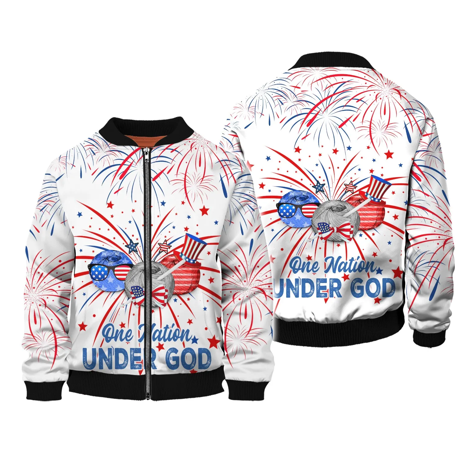 Independence Day Is Coming Crochet One Nation Under God 3D Full Print