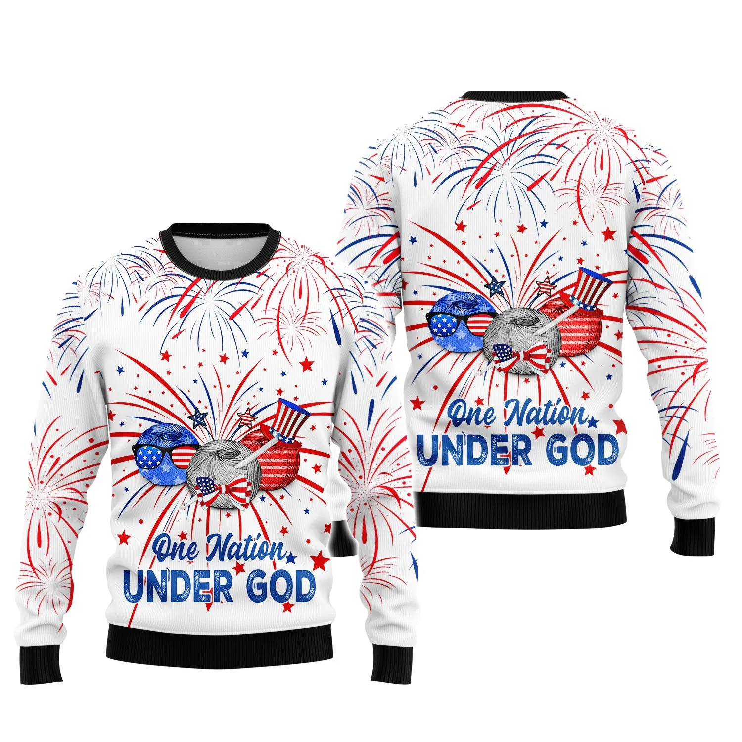 Independence Day Is Coming Crochet One Nation Under God 3D Full Print