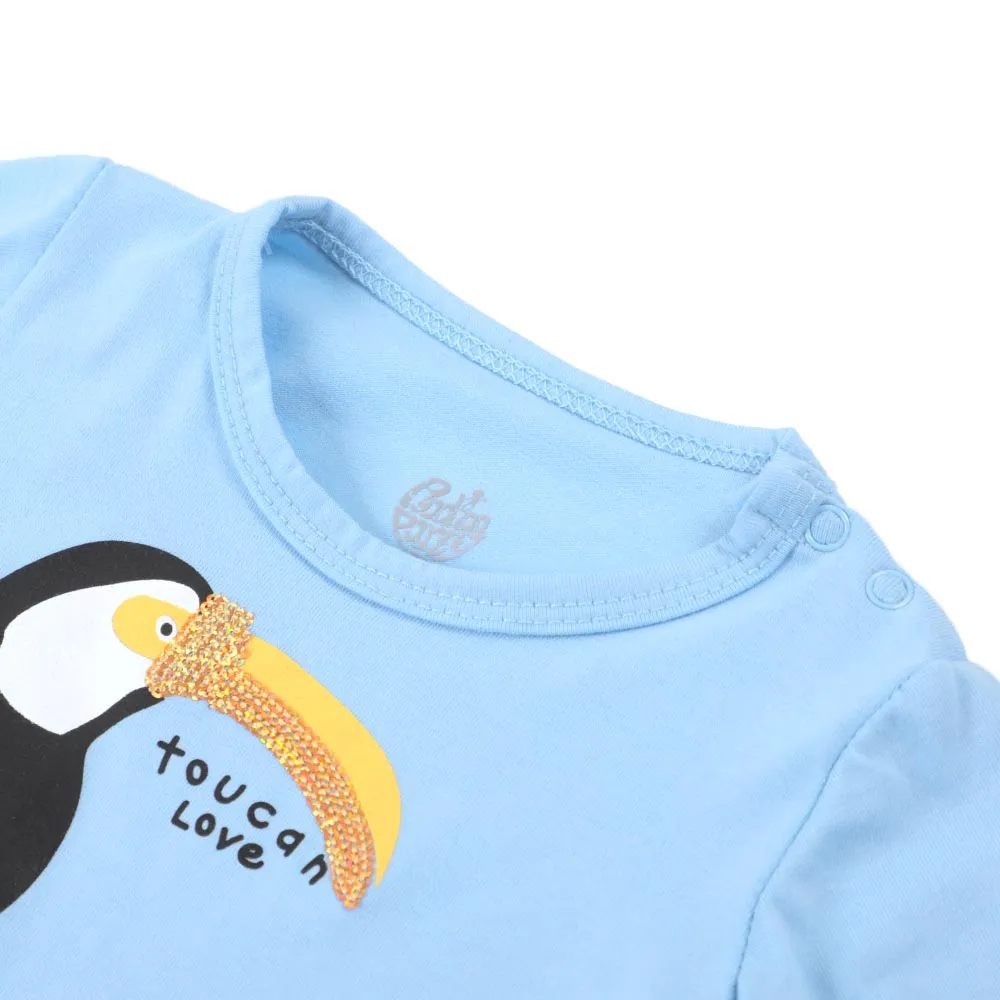 Infant Girls T-Shirts Toucan Love - T.Breeze | Bachaa Party Baby Clothes Girls Tops & T-Shirts