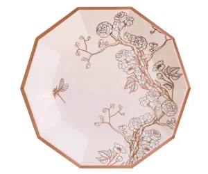 Jardin : Pale Pink Floral Dinner Plates