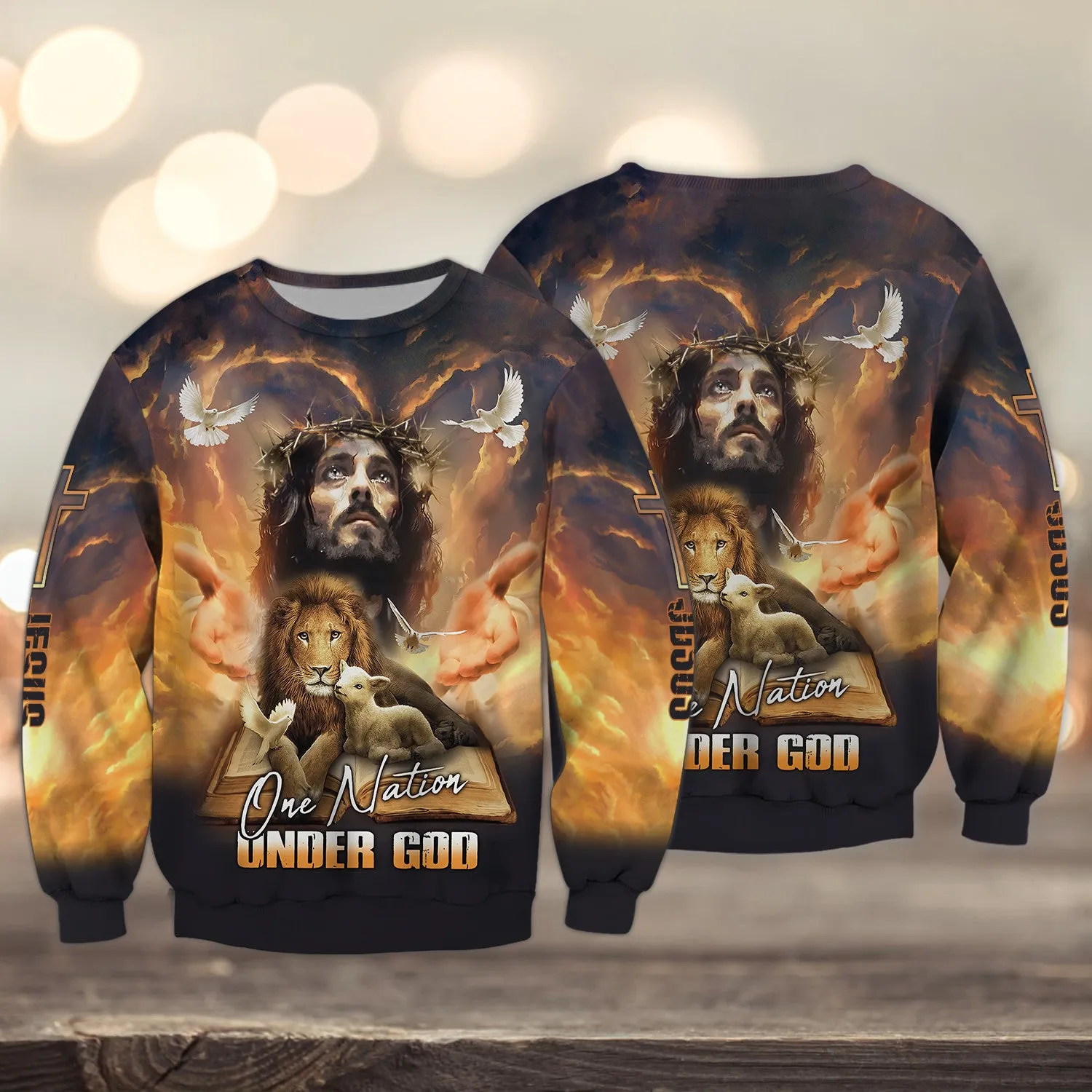 Jesus Faith Over Fear Personalized Name 3D Shirts For Christian Hoodie Tshirt