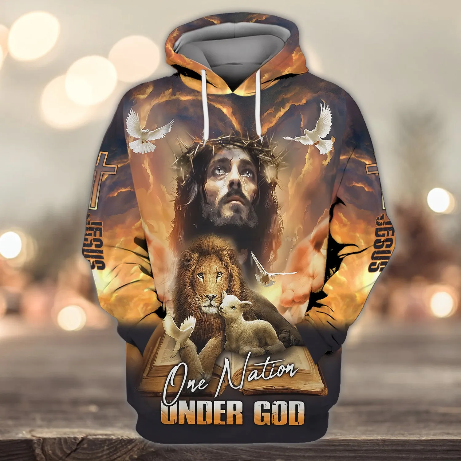 Jesus Faith Over Fear Personalized Name 3D Shirts For Christian Hoodie Tshirt