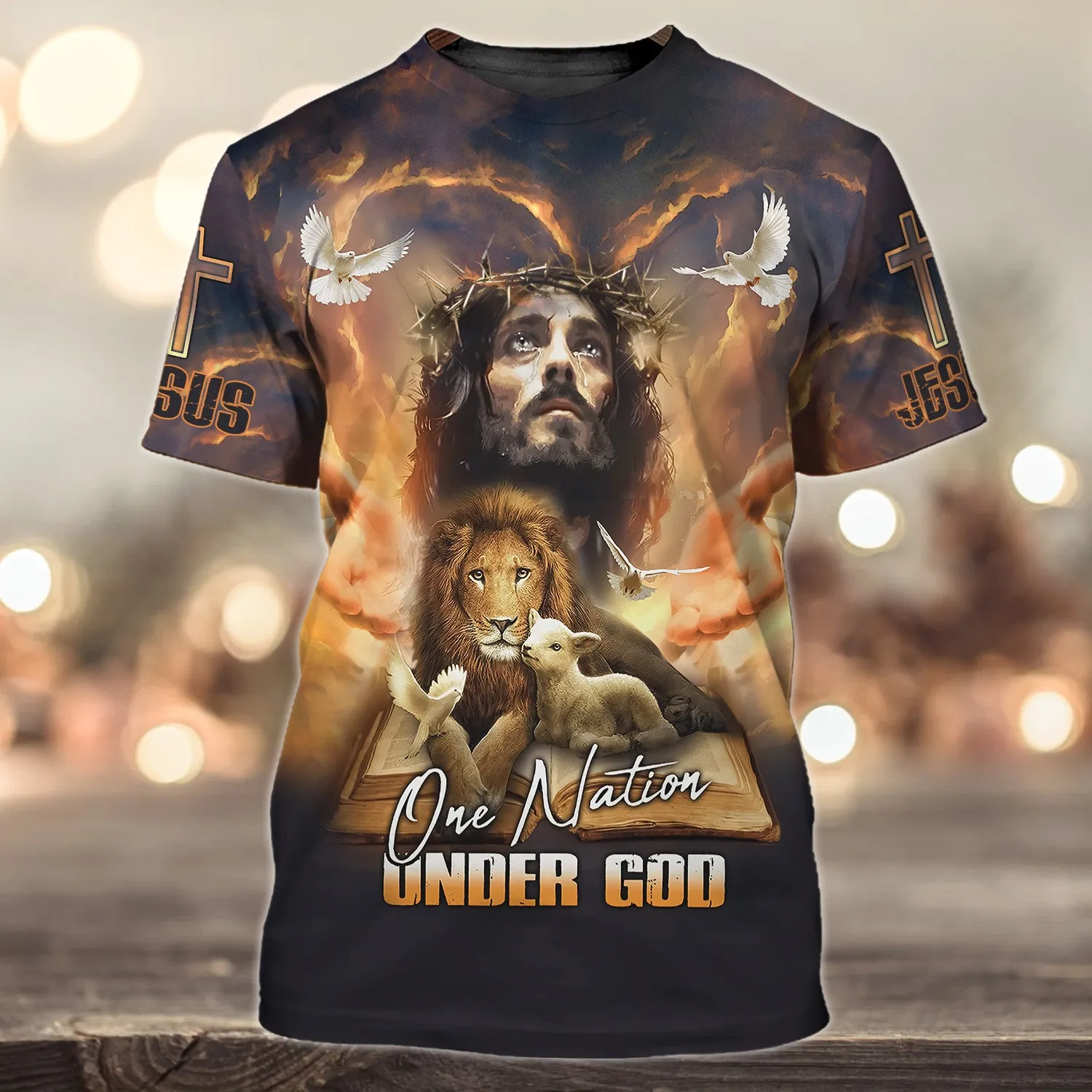 Jesus Faith Over Fear Personalized Name 3D Shirts For Christian Hoodie Tshirt
