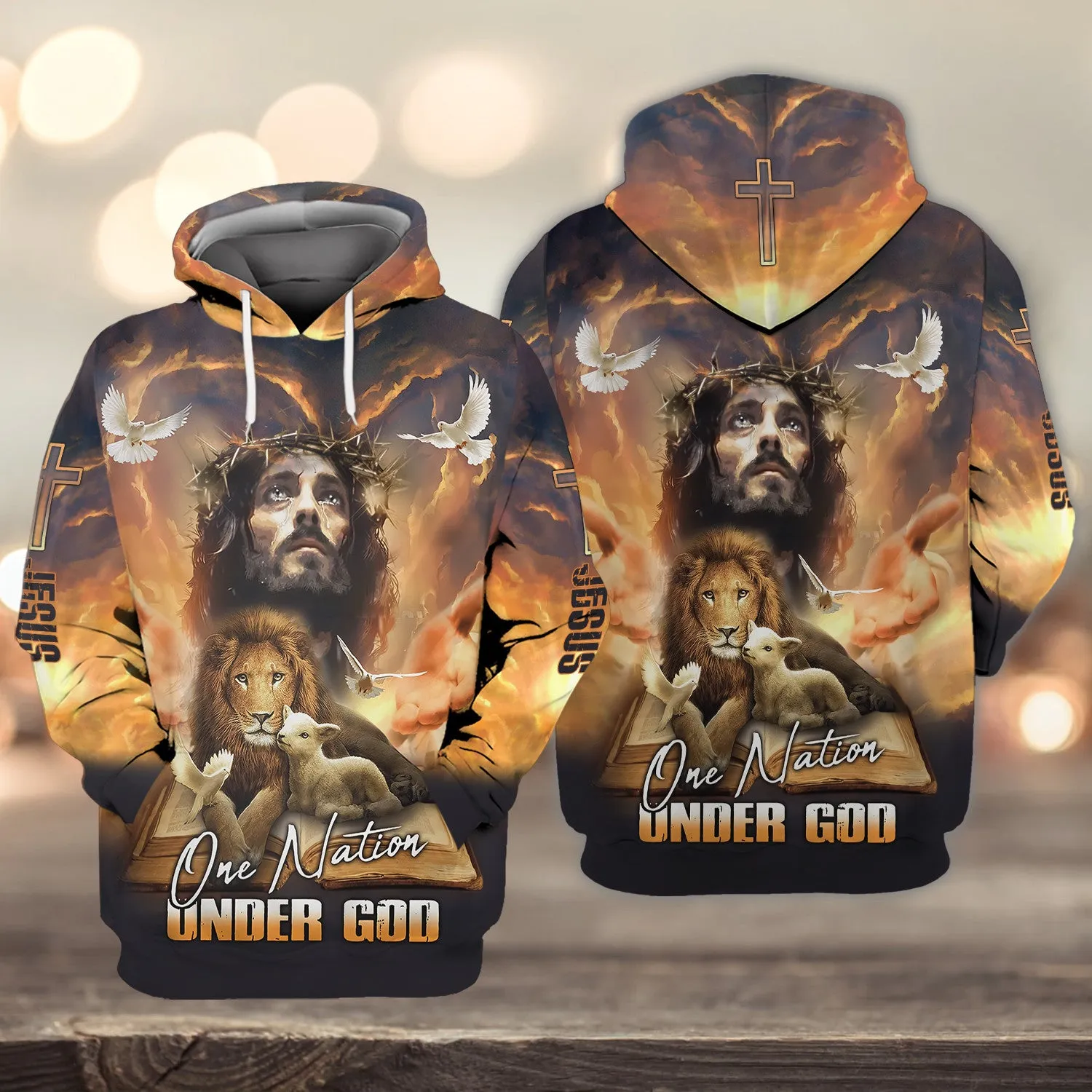 Jesus Faith Over Fear Personalized Name 3D Shirts For Christian Hoodie Tshirt