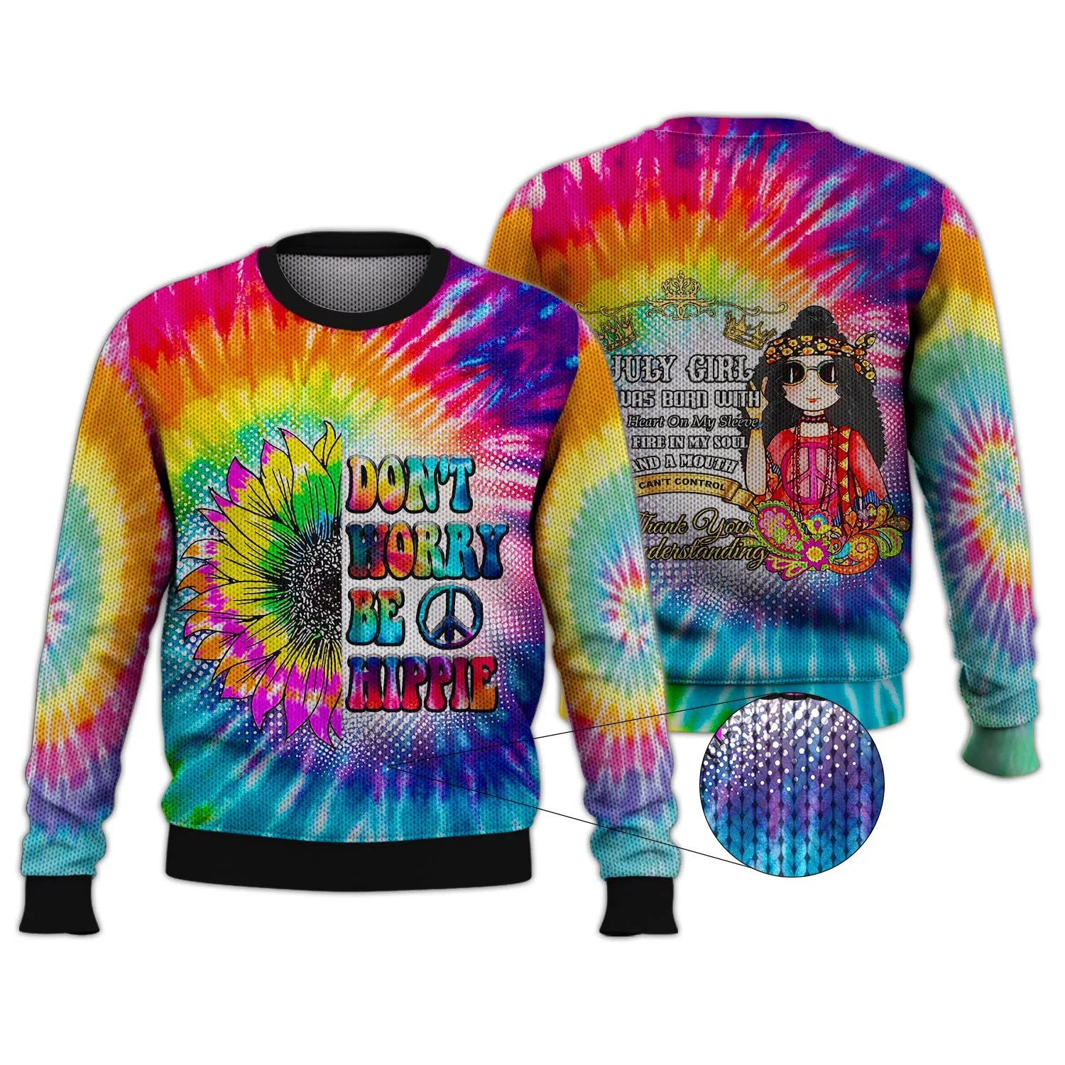 July Girl Hippie - 3D Full Print
