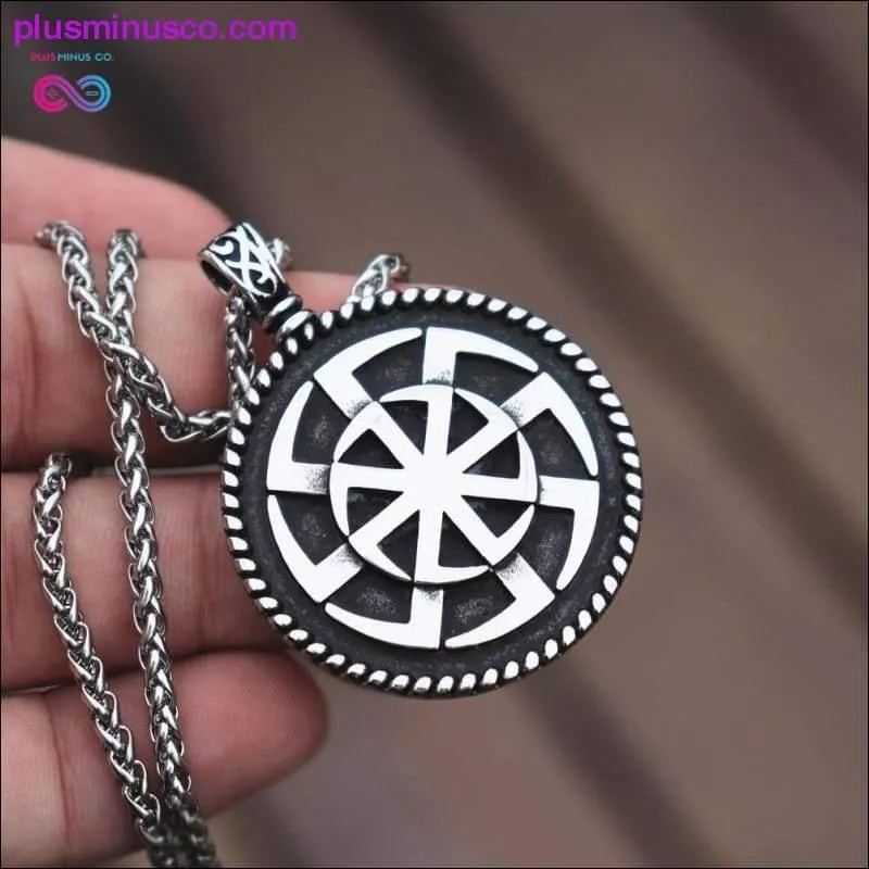 Kolovrat Slavic Symbol of the Sun, Stainless Pendant Stunning Ornament Pagan Jewelry,