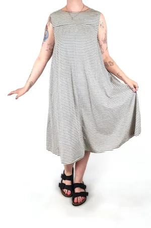 Kowtow blue striped dress size medium