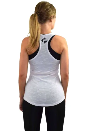 Ladies Essential Slub Vest (White)
