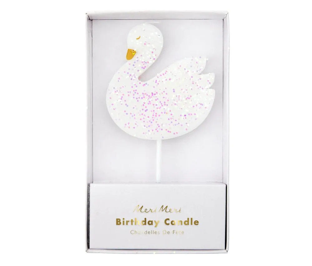 Large Swan Candle