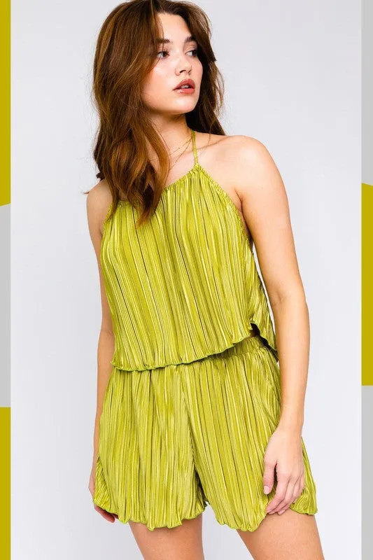 LE LIS Halter Crop Top