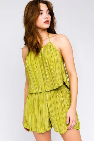 LE LIS Halter Crop Top