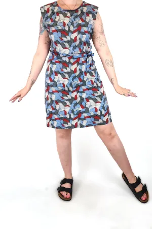 Leonard St blue cotton dress size 14 (best fits 12-14)