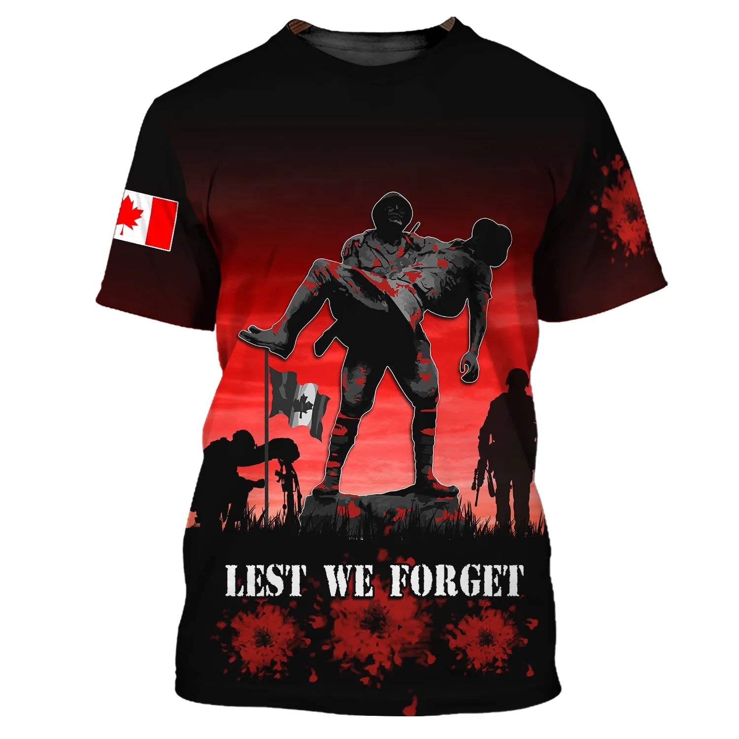Lest We Forget Canada Remembrance Full Print 185