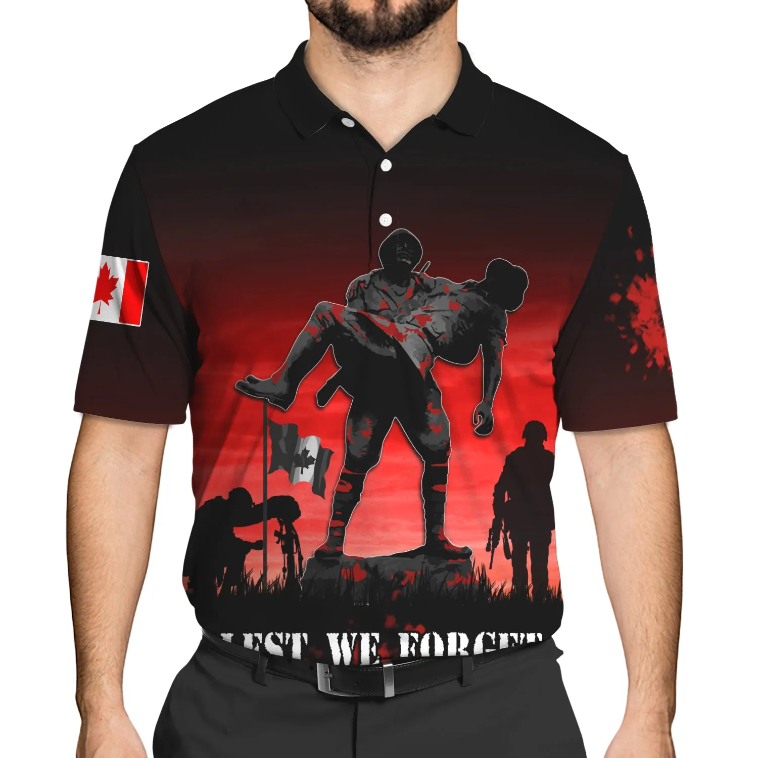 Lest We Forget Canada Remembrance Full Print 185
