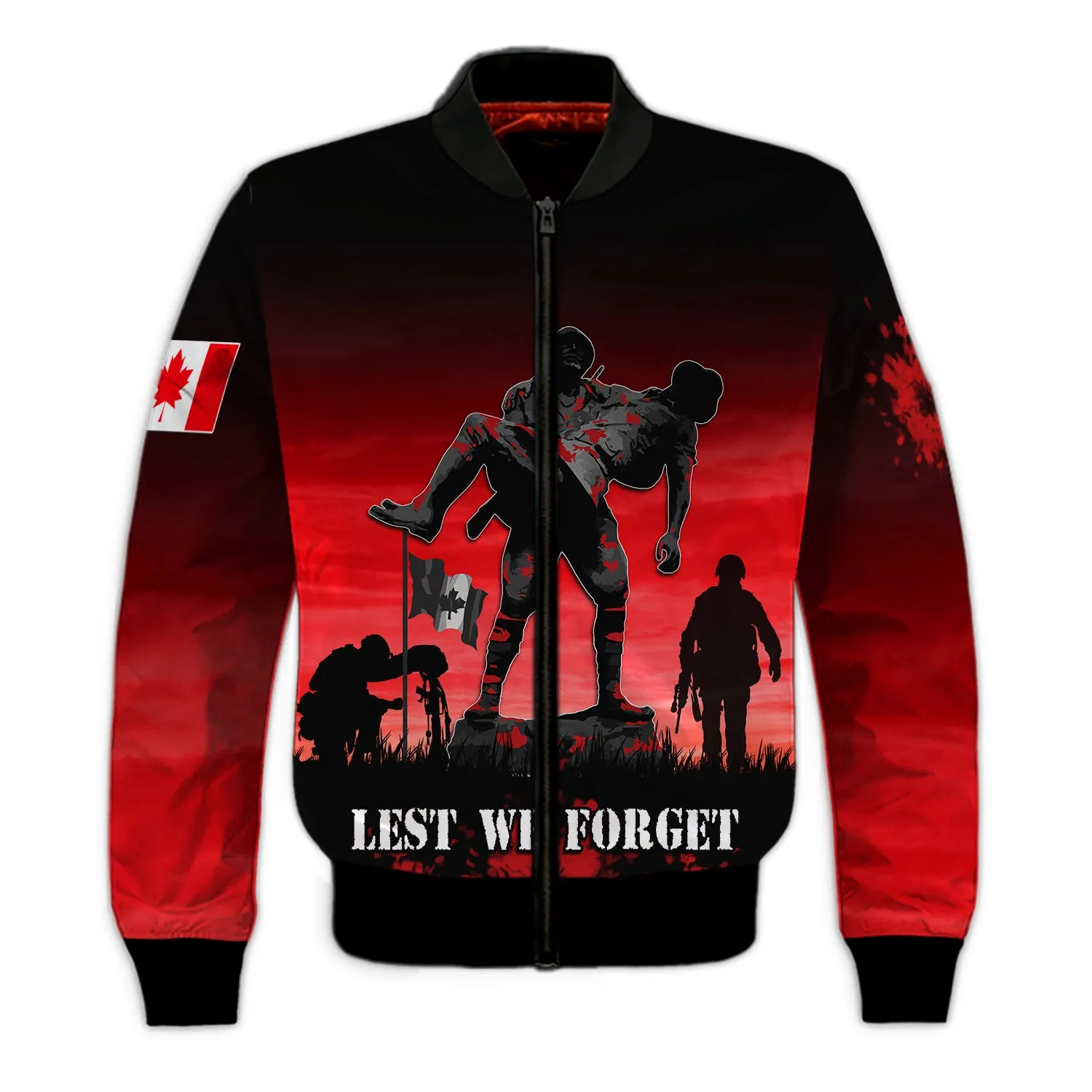 Lest We Forget Canada Remembrance Full Print 185