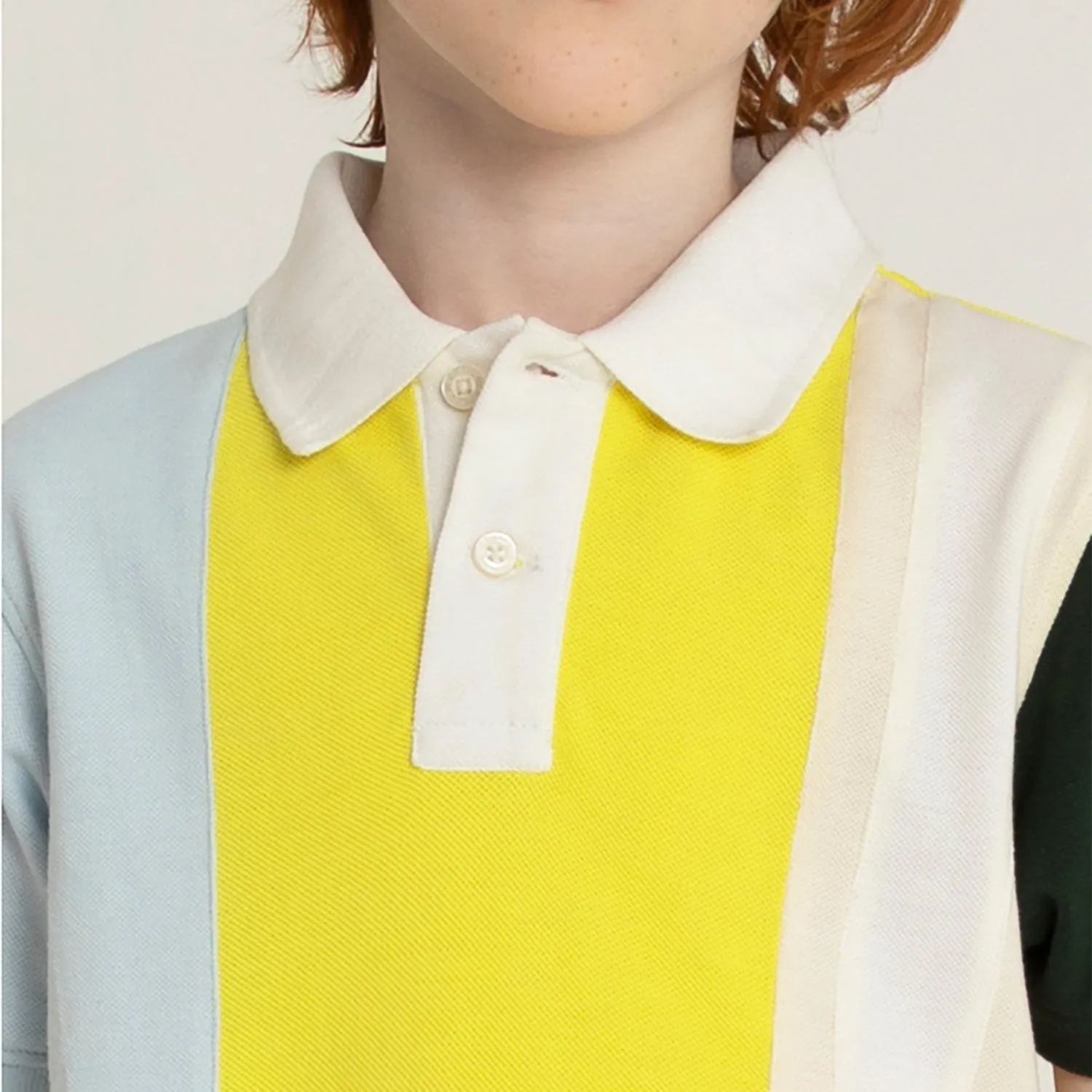 Lime Colorblock Polo Tshirt