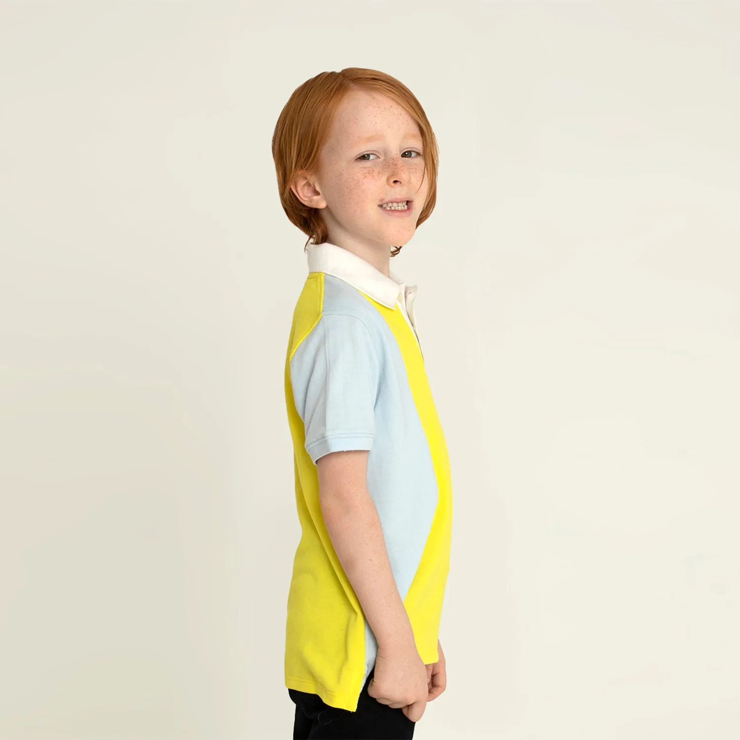 Lime Colorblock Polo Tshirt