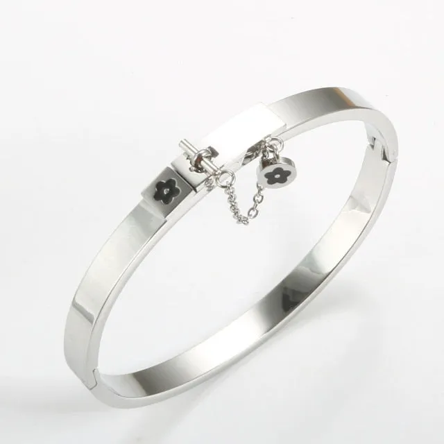 Luxury Flower Bangle Bracelet
