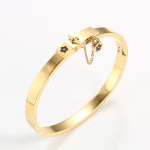 Luxury Flower Bangle Bracelet