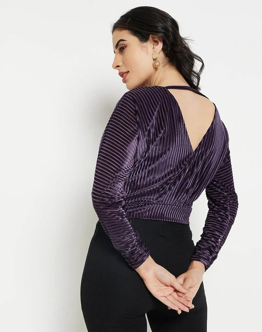 Madame Violet Striped Crop Top