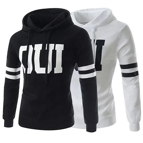Men Fashion Warm Pullover Hoodie Hooded Sportswear Sweatshirt Drawstring Outwear
