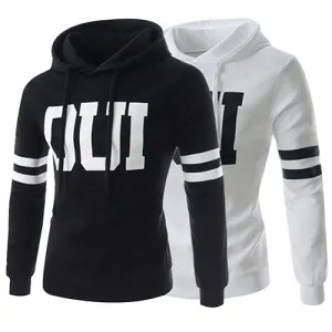 Men Fashion Warm Pullover Hoodie Hooded Sportswear Sweatshirt Drawstring Outwear