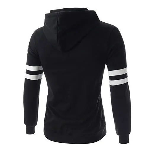 Men Fashion Warm Pullover Hoodie Hooded Sportswear Sweatshirt Drawstring Outwear