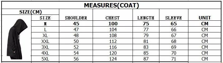 Men's Black Cloak Hooded Clothing Hip Hop Full Sleeves Men Women Unisex