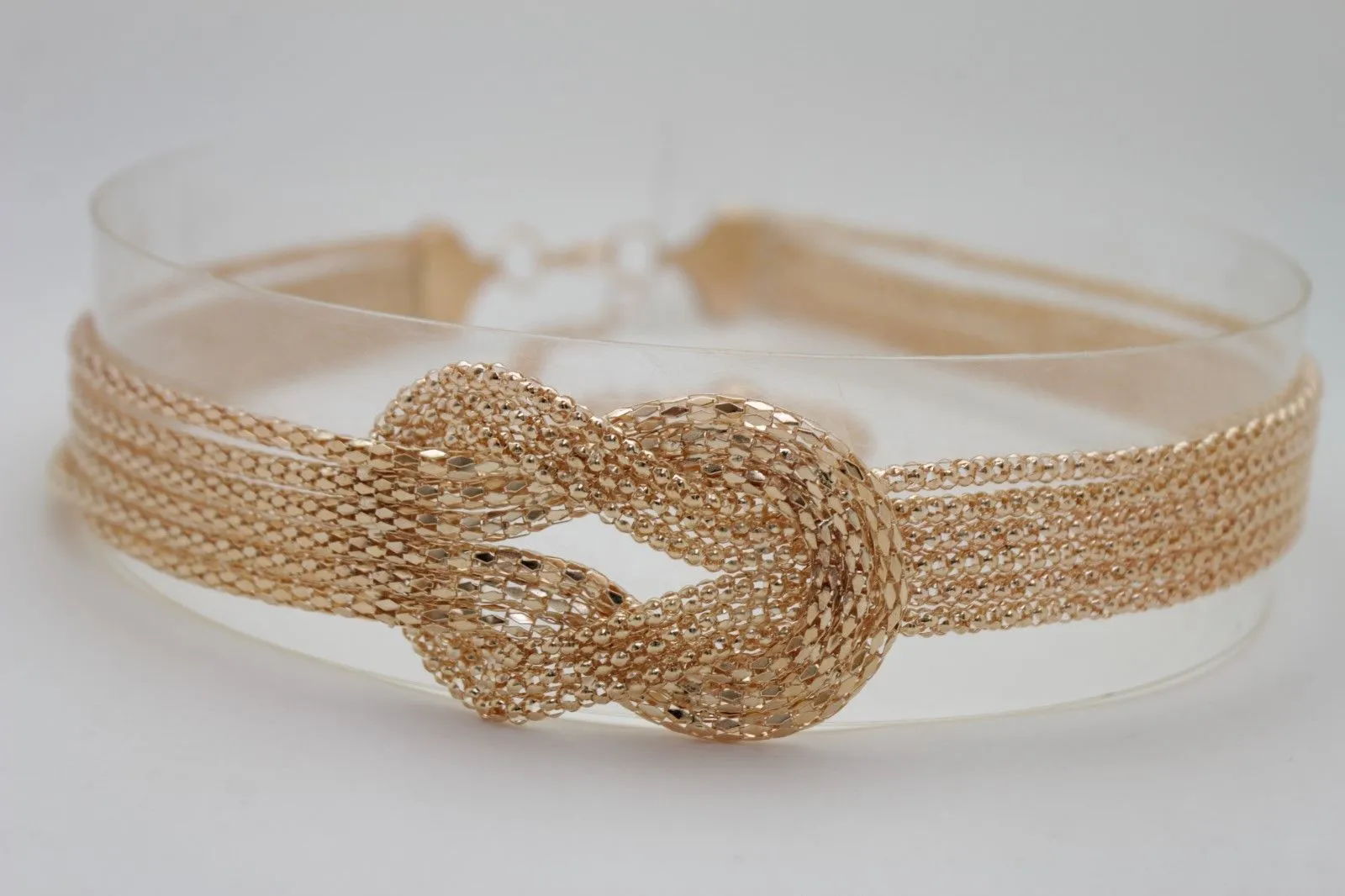 Mesh Braided Metal Hip High Waist Belt Plus Size XS-XL