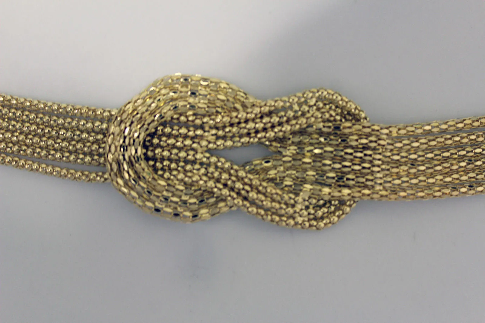 Mesh Braided Metal Hip High Waist Belt Plus Size XS-XL