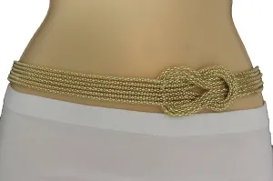 Mesh Braided Metal Hip High Waist Belt Plus Size XS-XL