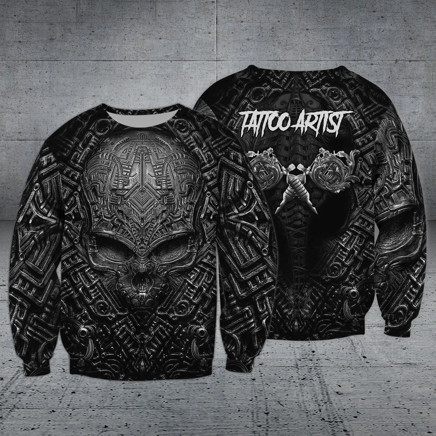 Metal Skull Tattoo Artist 3D Shirts