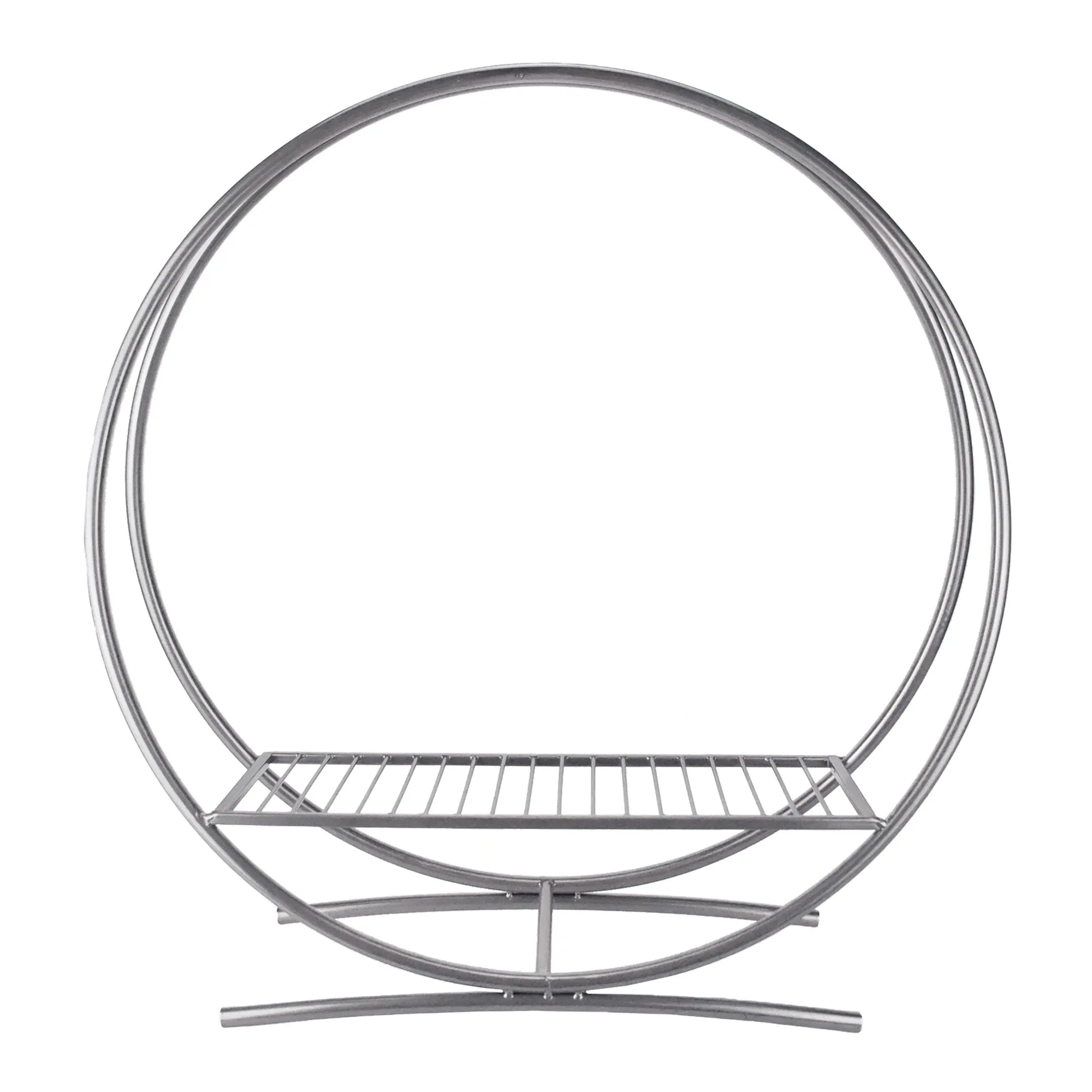 Metallic Twin Hoop Centerpiece Stand, 32-Inch