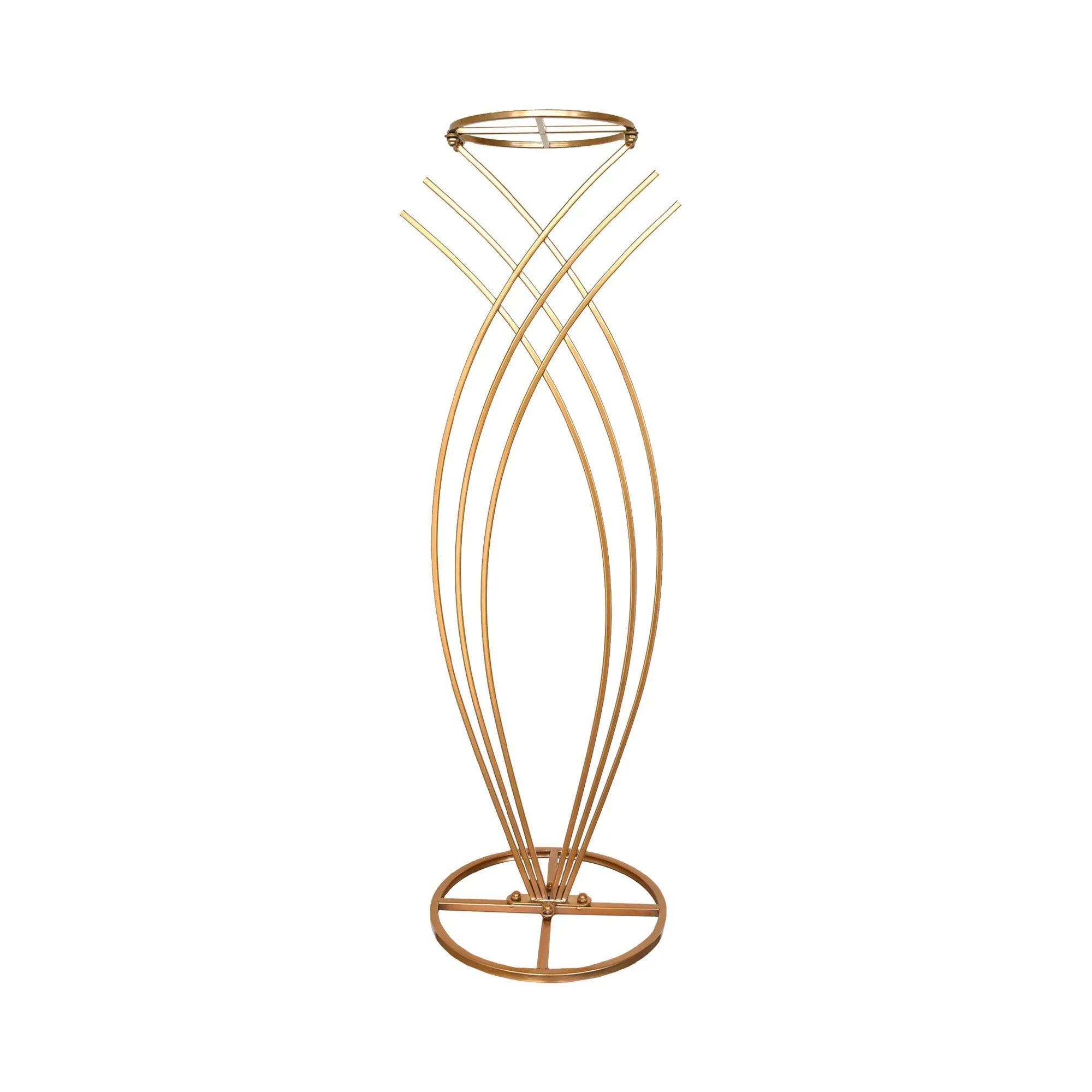 Metallic Wire Mermaid Tail Stand, 36-Inch